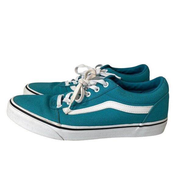 Vans Old Skool Skater Shoes Womens 11 Teal Ward Low Top Sneaker 90s Y2K Preppy - Picture 4 of 10
